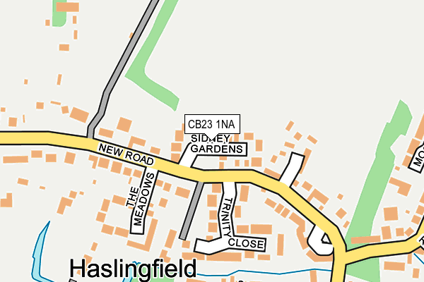 CB23 1NA map - OS OpenMap – Local (Ordnance Survey) CB23 1NA map - OS OpenMap – Local (Ordnance Survey)