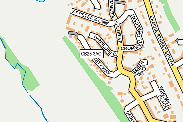 CB23 3AQ map - OS OpenMap – Local (Ordnance Survey) CB23 3AQ map - OS OpenMap – Local (Ordnance Survey)