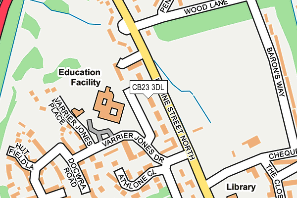 CB23 3DL map - OS OpenMap – Local (Ordnance Survey) CB23 3DL map - OS OpenMap – Local (Ordnance Survey)