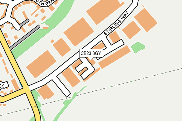 CB23 3GY map - OS OpenMap – Local (Ordnance Survey) CB23 3GY map - OS OpenMap – Local (Ordnance Survey)