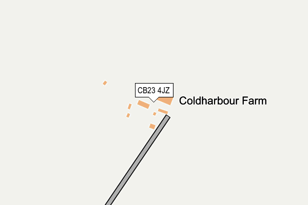 CB23 4JZ map - OS OpenMap – Local (Ordnance Survey) CB23 4JZ map - OS OpenMap – Local (Ordnance Survey)