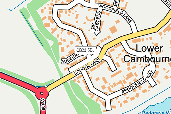 CB23 5DJ map - OS OpenMap – Local (Ordnance Survey) CB23 5DJ map - OS OpenMap – Local (Ordnance Survey)