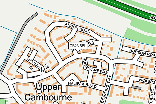 CB23 6BL map - OS OpenMap – Local (Ordnance Survey) CB23 6BL map - OS OpenMap – Local (Ordnance Survey)