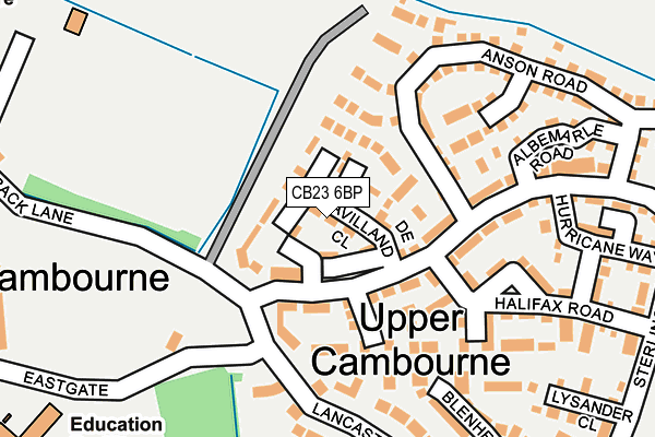 CB23 6BP map - OS OpenMap – Local (Ordnance Survey) CB23 6BP map - OS OpenMap – Local (Ordnance Survey)