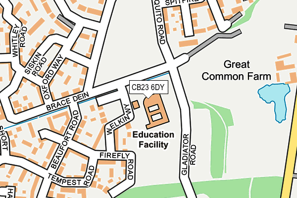 CB23 6DY map - OS OpenMap – Local (Ordnance Survey) CB23 6DY map - OS OpenMap – Local (Ordnance Survey)