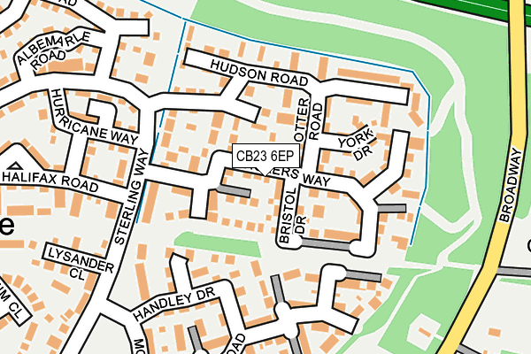 CB23 6EP map - OS OpenMap – Local (Ordnance Survey) CB23 6EP map - OS OpenMap – Local (Ordnance Survey)