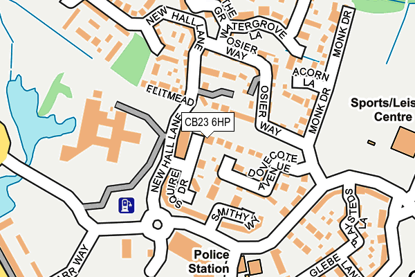 CB23 6HP map - OS OpenMap – Local (Ordnance Survey) CB23 6HP map - OS OpenMap – Local (Ordnance Survey)