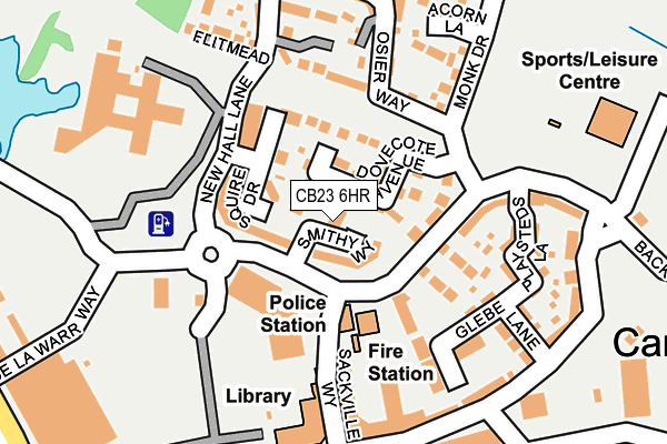 CB23 6HR map - OS OpenMap – Local (Ordnance Survey) CB23 6HR map - OS OpenMap – Local (Ordnance Survey)