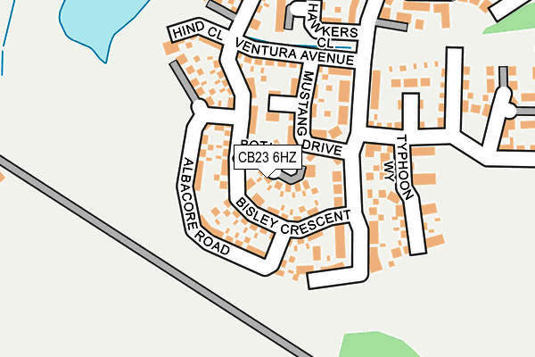 CB23 6HZ map - OS OpenMap – Local (Ordnance Survey) CB23 6HZ map - OS OpenMap – Local (Ordnance Survey)
