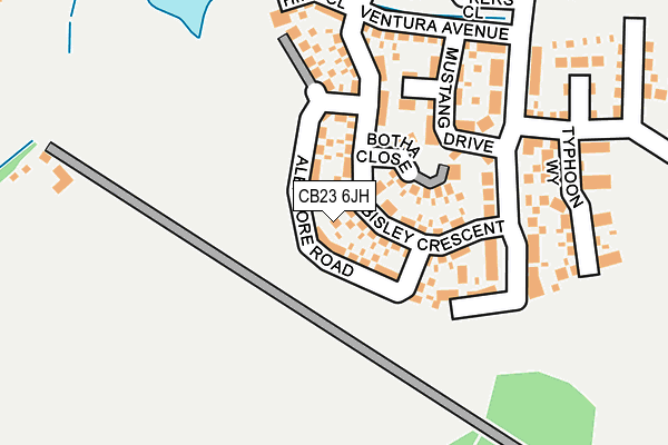 CB23 6JH map - OS OpenMap – Local (Ordnance Survey) CB23 6JH map - OS OpenMap – Local (Ordnance Survey)