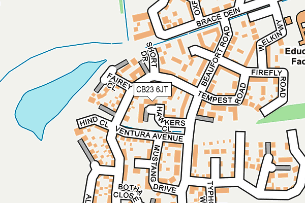 CB23 6JT map - OS OpenMap – Local (Ordnance Survey) CB23 6JT map - OS OpenMap – Local (Ordnance Survey)