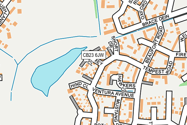 CB23 6JW map - OS OpenMap – Local (Ordnance Survey) CB23 6JW map - OS OpenMap – Local (Ordnance Survey)
