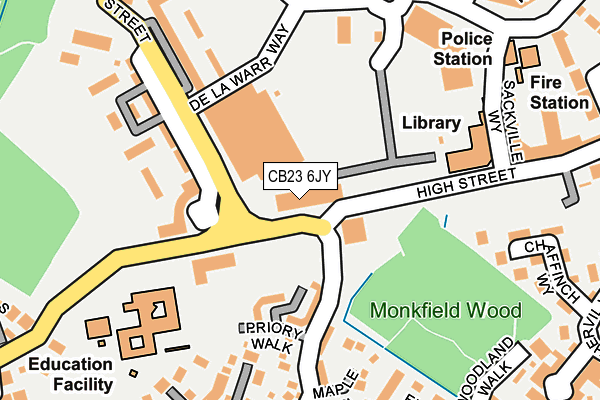 CB23 6JY map - OS OpenMap – Local (Ordnance Survey)