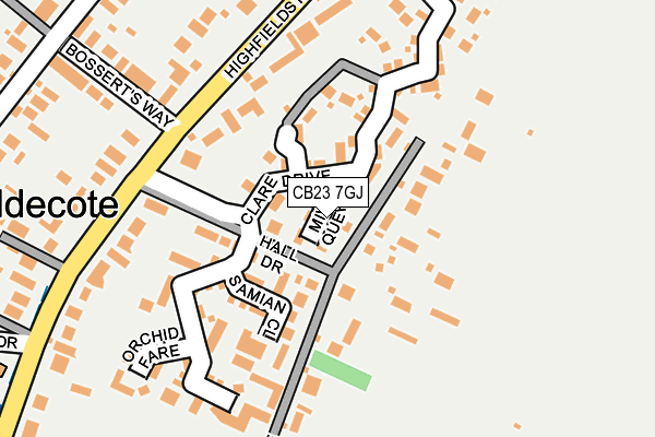 CB23 7GJ map - OS OpenMap – Local (Ordnance Survey) CB23 7GJ map - OS OpenMap – Local (Ordnance Survey)