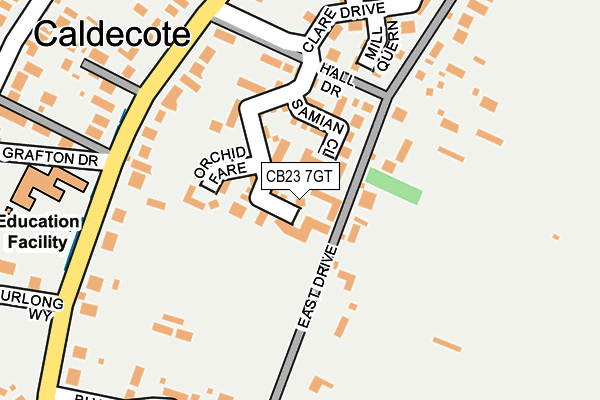 CB23 7GT map - OS OpenMap – Local (Ordnance Survey) CB23 7GT map - OS OpenMap – Local (Ordnance Survey)