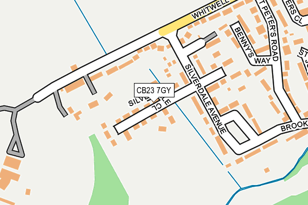 CB23 7GY map - OS OpenMap – Local (Ordnance Survey) CB23 7GY map - OS OpenMap – Local (Ordnance Survey)