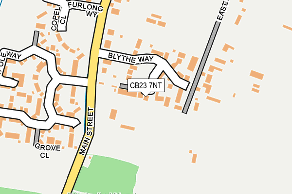 CB23 7NT map - OS OpenMap – Local (Ordnance Survey) CB23 7NT map - OS OpenMap – Local (Ordnance Survey)