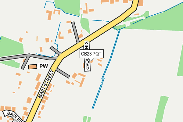 CB23 7QT map - OS OpenMap – Local (Ordnance Survey) CB23 7QT map - OS OpenMap – Local (Ordnance Survey)
