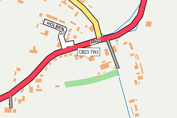 CB23 7WJ map - OS OpenMap – Local (Ordnance Survey) CB23 7WJ map - OS OpenMap – Local (Ordnance Survey)