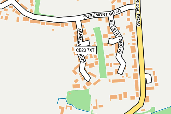 CB23 7XT map - OS OpenMap – Local (Ordnance Survey) CB23 7XT map - OS OpenMap – Local (Ordnance Survey)