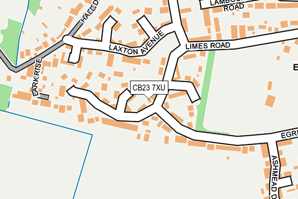 CB23 7XU map - OS OpenMap – Local (Ordnance Survey) CB23 7XU map - OS OpenMap – Local (Ordnance Survey)