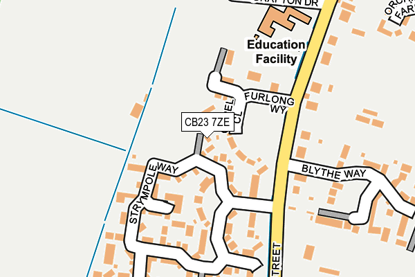 CB23 7ZE map - OS OpenMap – Local (Ordnance Survey) CB23 7ZE map - OS OpenMap – Local (Ordnance Survey)