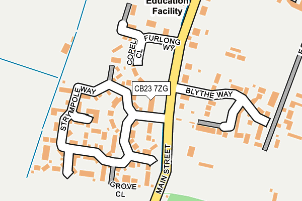CB23 7ZG map - OS OpenMap – Local (Ordnance Survey) CB23 7ZG map - OS OpenMap – Local (Ordnance Survey)