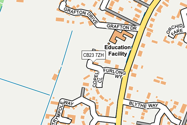 CB23 7ZH map - OS OpenMap – Local (Ordnance Survey) CB23 7ZH map - OS OpenMap – Local (Ordnance Survey)