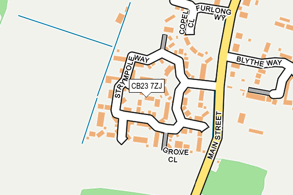 CB23 7ZJ map - OS OpenMap – Local (Ordnance Survey) CB23 7ZJ map - OS OpenMap – Local (Ordnance Survey)