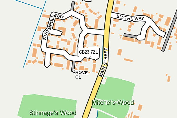 CB23 7ZL map - OS OpenMap – Local (Ordnance Survey) CB23 7ZL map - OS OpenMap – Local (Ordnance Survey)