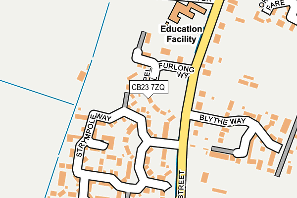CB23 7ZQ map - OS OpenMap – Local (Ordnance Survey) CB23 7ZQ map - OS OpenMap – Local (Ordnance Survey)