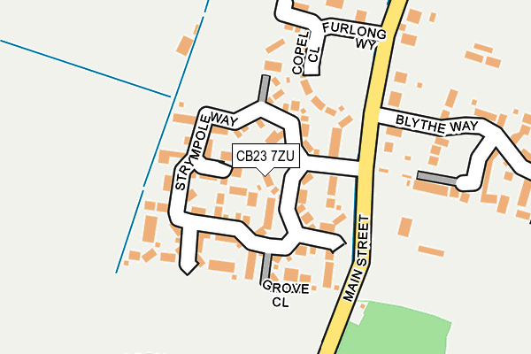 CB23 7ZU map - OS OpenMap – Local (Ordnance Survey) CB23 7ZU map - OS OpenMap – Local (Ordnance Survey)