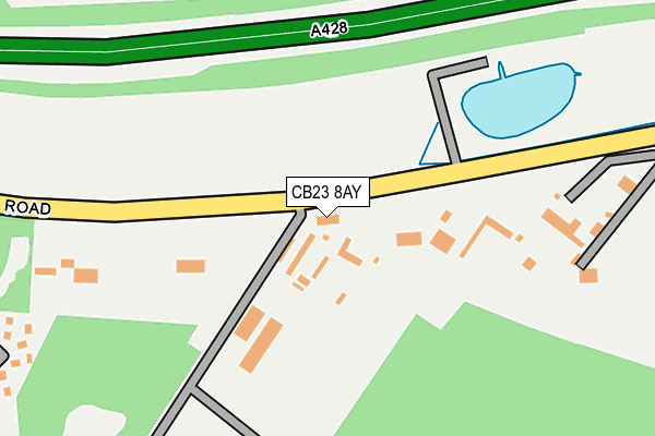 CB23 8AY map - OS OpenMap – Local (Ordnance Survey) CB23 8AY map - OS OpenMap – Local (Ordnance Survey)