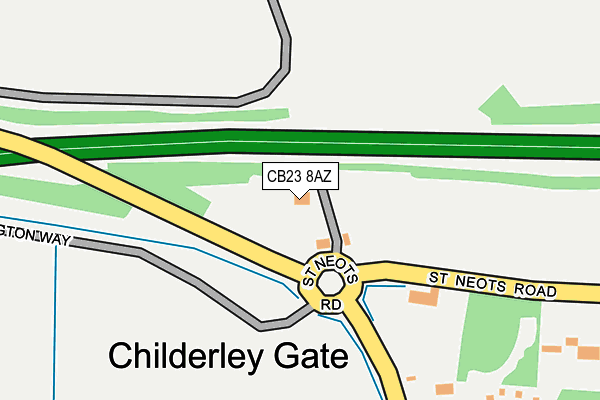 CB23 8AZ map - OS OpenMap – Local (Ordnance Survey) CB23 8AZ map - OS OpenMap – Local (Ordnance Survey)