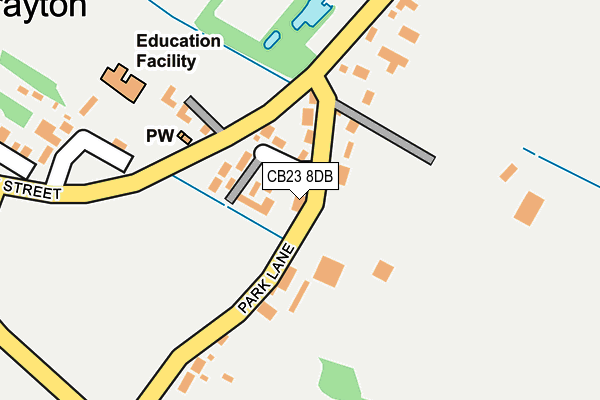 CB23 8DB map - OS OpenMap – Local (Ordnance Survey) CB23 8DB map - OS OpenMap – Local (Ordnance Survey)