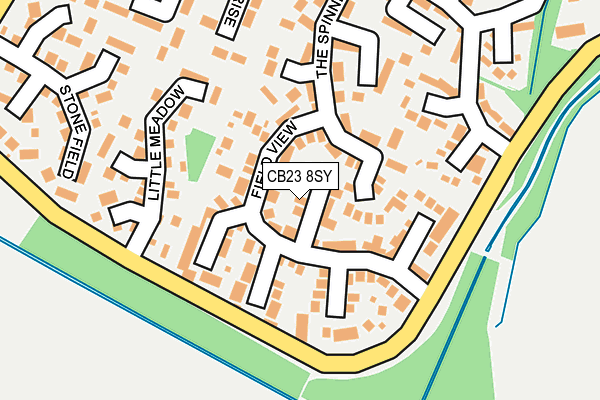 CB23 8SY map - OS OpenMap – Local (Ordnance Survey) CB23 8SY map - OS OpenMap – Local (Ordnance Survey)
