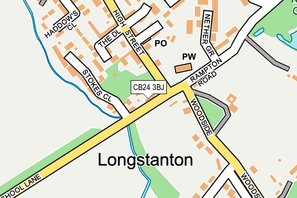 CB24 3BJ map - OS OpenMap – Local (Ordnance Survey) CB24 3BJ map - OS OpenMap – Local (Ordnance Survey)