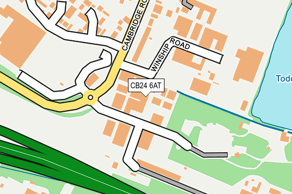 CB24 6AT map - OS OpenMap – Local (Ordnance Survey) CB24 6AT map - OS OpenMap – Local (Ordnance Survey)