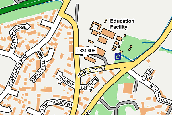 CB24 6DB map - OS OpenMap – Local (Ordnance Survey)
