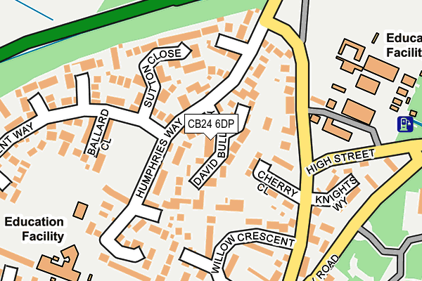 CB24 6DP map - OS OpenMap – Local (Ordnance Survey) CB24 6DP map - OS OpenMap – Local (Ordnance Survey)