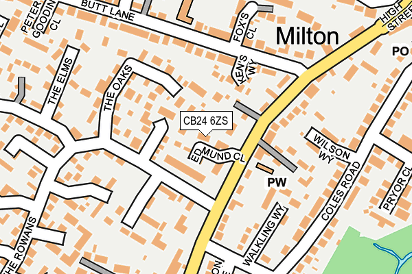 CB24 6ZS map - OS OpenMap – Local (Ordnance Survey) CB24 6ZS map - OS OpenMap – Local (Ordnance Survey)