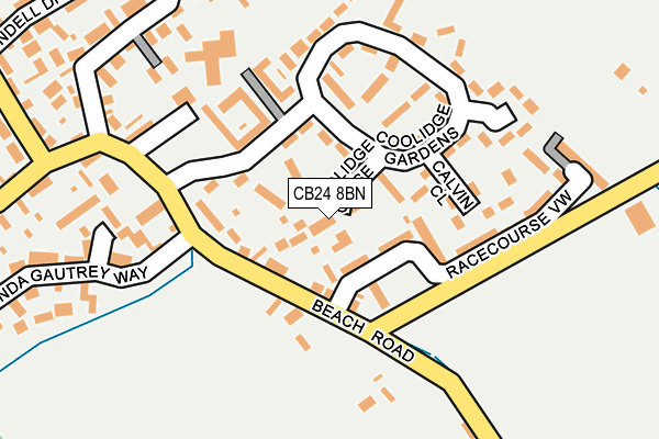 CB24 8BN map - OS OpenMap – Local (Ordnance Survey) CB24 8BN map - OS OpenMap – Local (Ordnance Survey)