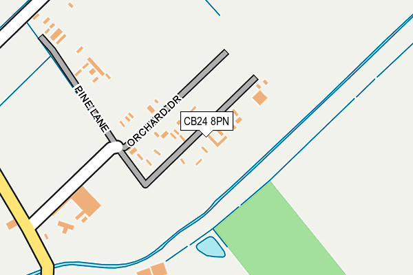 CB24 8PN map - OS OpenMap – Local (Ordnance Survey) CB24 8PN map - OS OpenMap – Local (Ordnance Survey)