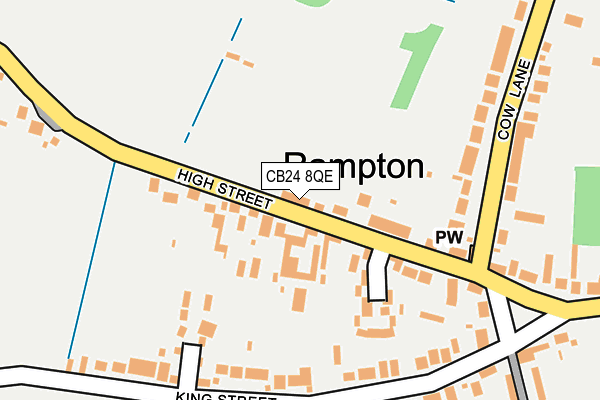CB24 8QE map - OS OpenMap – Local (Ordnance Survey) CB24 8QE map - OS OpenMap – Local (Ordnance Survey)