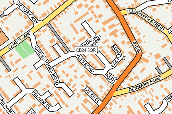 CB24 8QR map - OS OpenMap – Local (Ordnance Survey) CB24 8QR map - OS OpenMap – Local (Ordnance Survey)