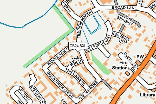 CB24 8XL map - OS OpenMap – Local (Ordnance Survey) CB24 8XL map - OS OpenMap – Local (Ordnance Survey)