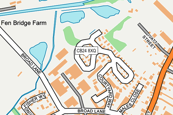 CB24 8XQ map - OS OpenMap – Local (Ordnance Survey) CB24 8XQ map - OS OpenMap – Local (Ordnance Survey)