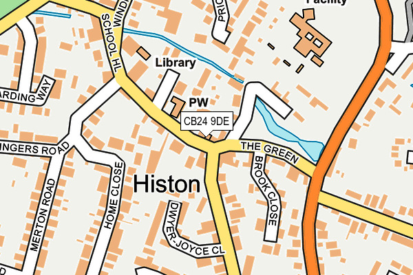 CB24 9DE map - OS OpenMap – Local (Ordnance Survey) CB24 9DE map - OS OpenMap – Local (Ordnance Survey)