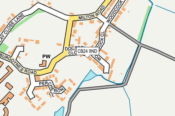 CB24 9ND map - OS OpenMap – Local (Ordnance Survey) CB24 9ND map - OS OpenMap – Local (Ordnance Survey)
