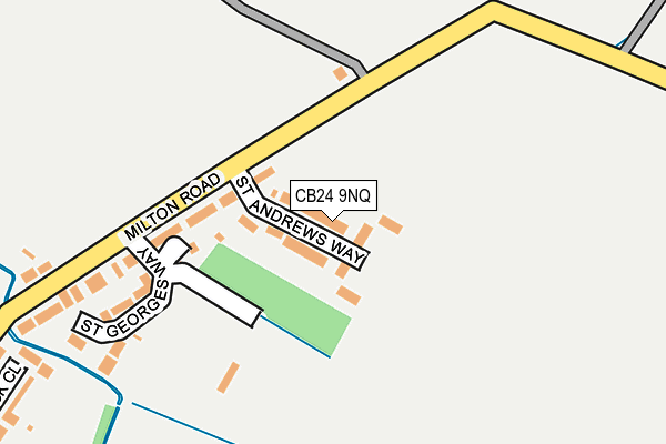 CB24 9NQ map - OS OpenMap – Local (Ordnance Survey) CB24 9NQ map - OS OpenMap – Local (Ordnance Survey)